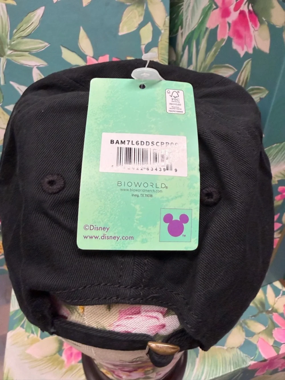 Bioworld Disney Stitch Black Baseball Cap adult size NWT